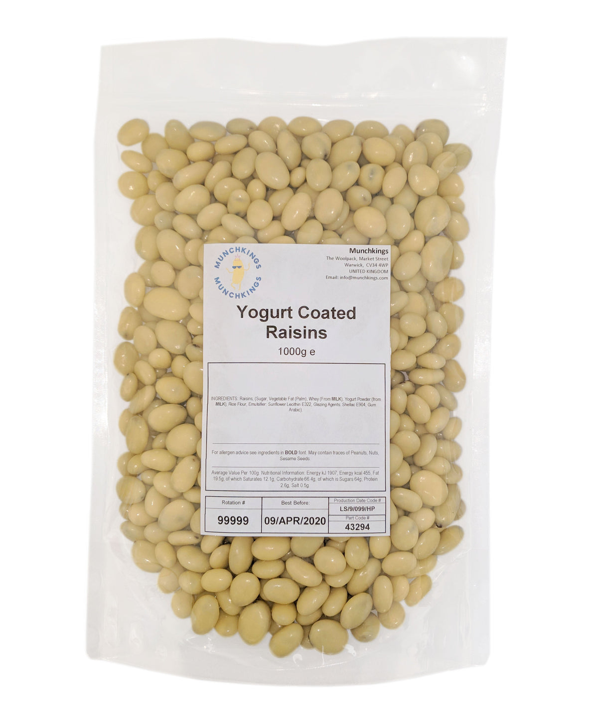 Yoghurt Coated Raisins